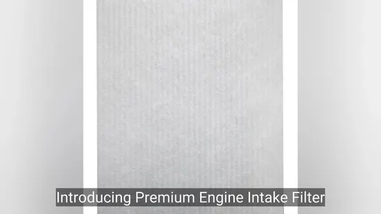Premium Engine Intake Filter Paper for Commercial Vehicles